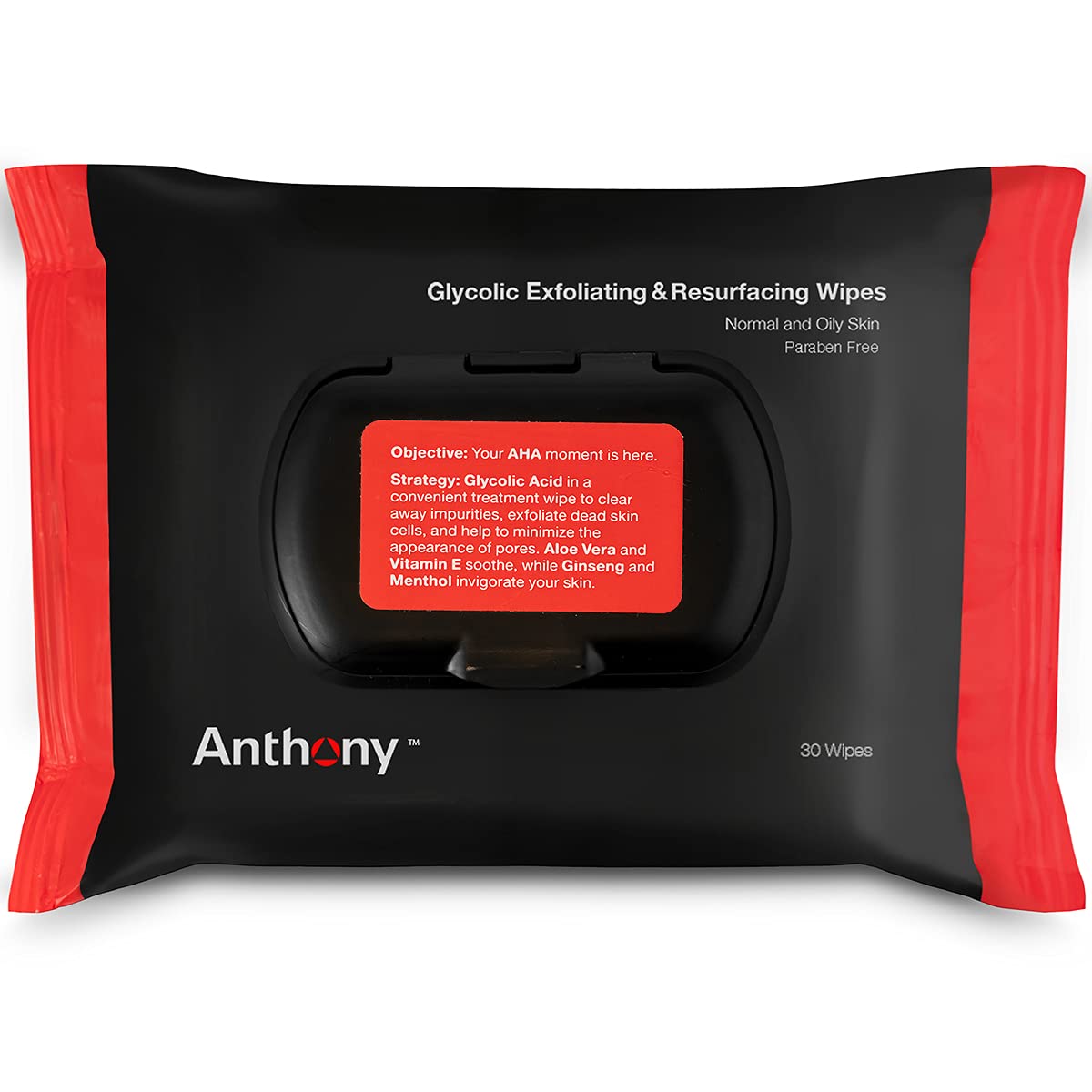 Anthony wipes in a travel pouch showing portability and convenience