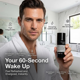 Anthony Wake Up Call pump detail highlighting easy-dispense and travel convenience