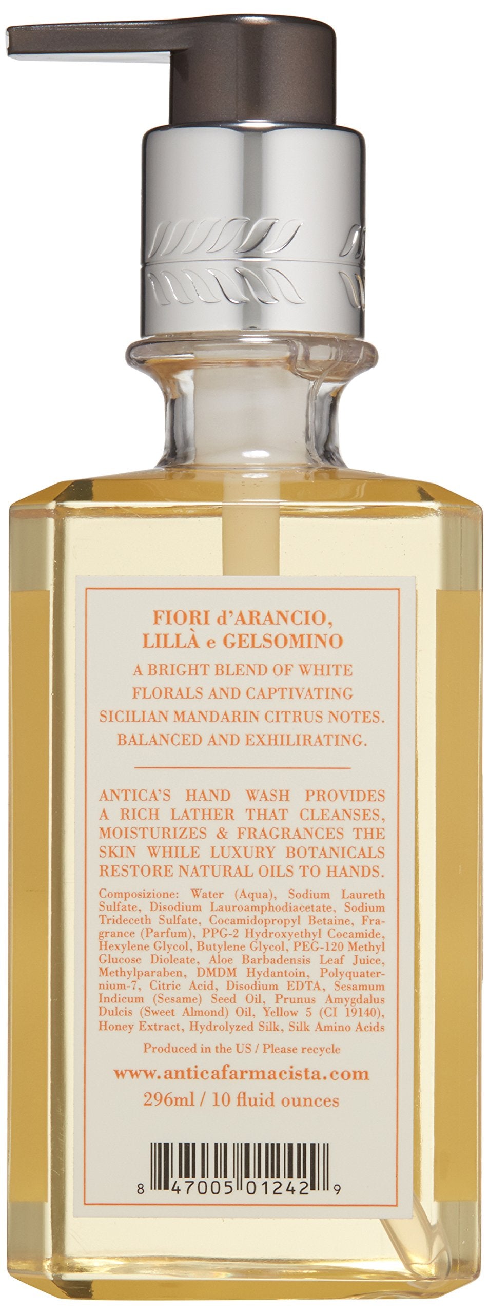 Antica Farmacista foam close-up with botanicals showing moisturizing texture