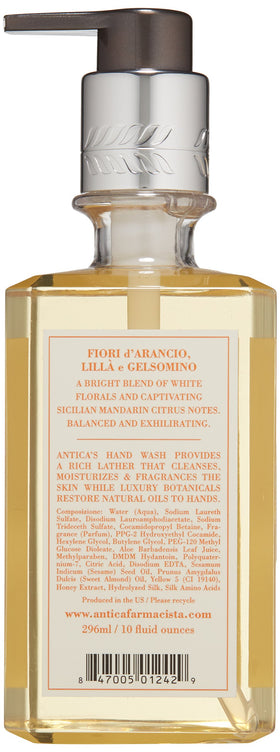 Antica Farmacista foam close-up with botanicals showing moisturizing texture