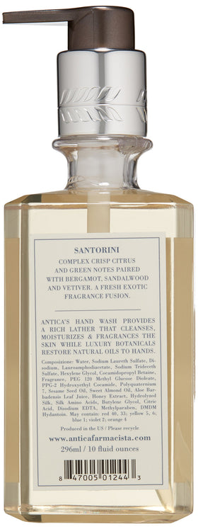 Antica Farmacista santorini rich lather on hand close-up, hydrating luxurious foam