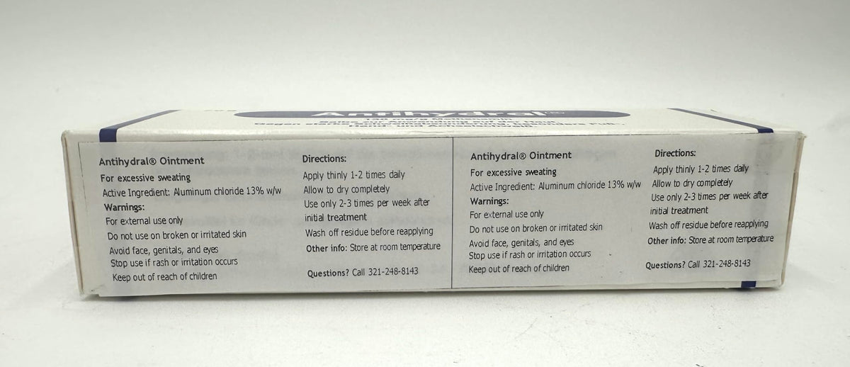 Antihydral Creme texture close-up highlighting creamy, fast-absorbing finish for drier skin