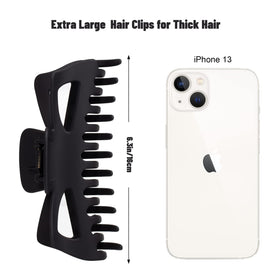 Antmoilios clip in a high bun demonstrating strong hold for thick hair