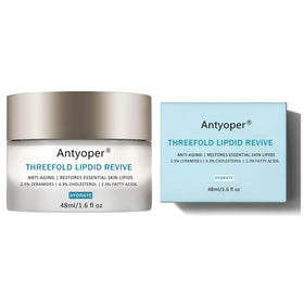 Antyoper jar front view showing packaging and brand benefit of barrier repair