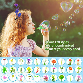 Anyangjia cluster of sprout clips along a braid for festival look