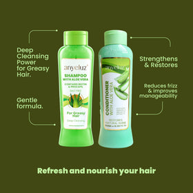ANYELUZ model with shiny smooth hair after use, visible manageability and reduced frizz benefit