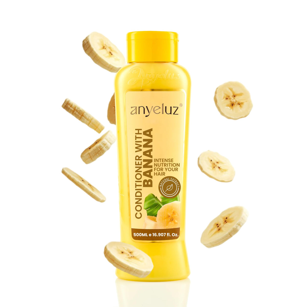 ANYELUZ front packaging showing conditioner tube and brand benefits