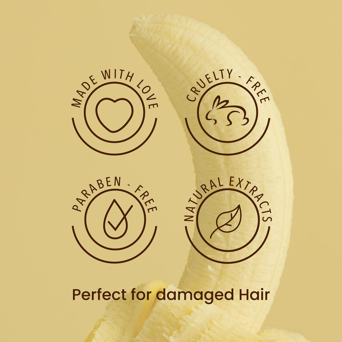 ANYELUZ banana and ingredient display highlighting natural nourishment