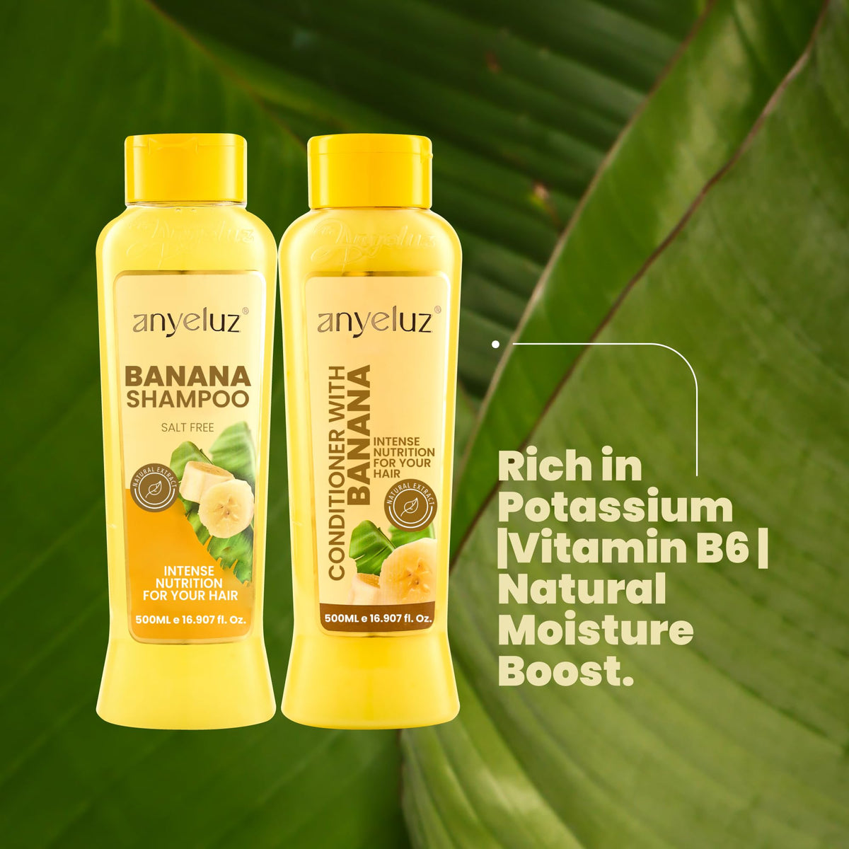 ANYELUZ conditioner creamy texture illustrating deep hydration