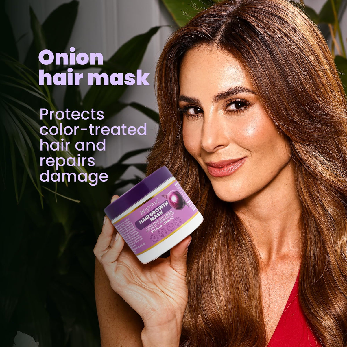 ANYELUZ jar open revealing creamy mask texture and hydration