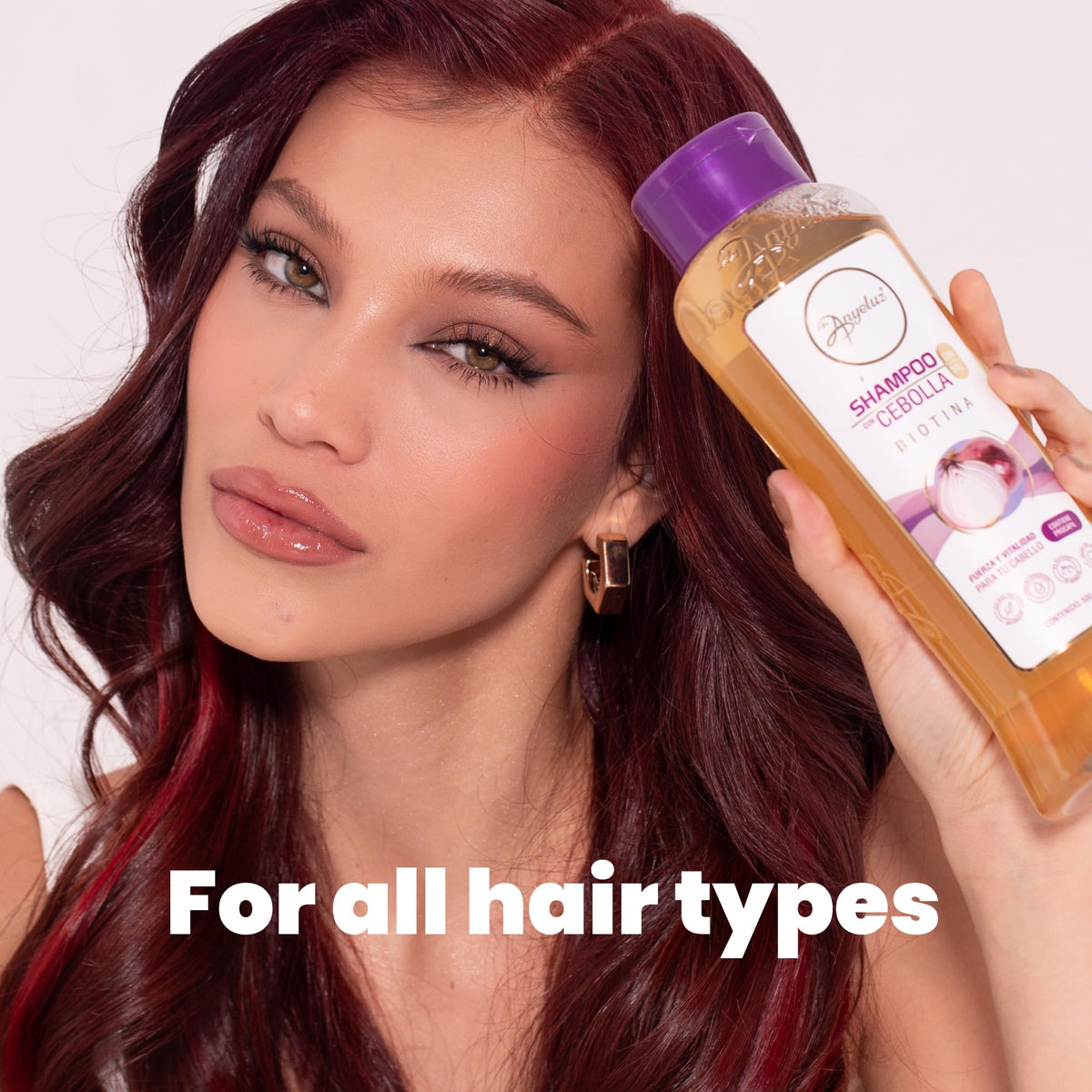 ANYELUZ rich lather texture in palm demonstrating gentle cleansing and moisture benefit