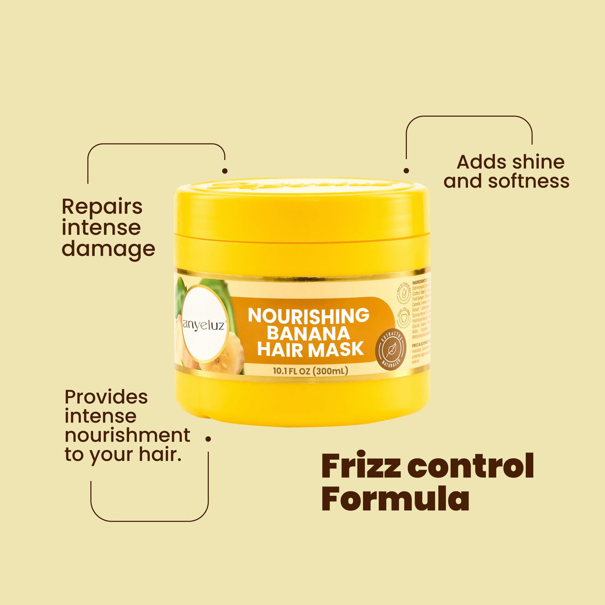 ANYELUZ mask applied to wet hair for deep repair