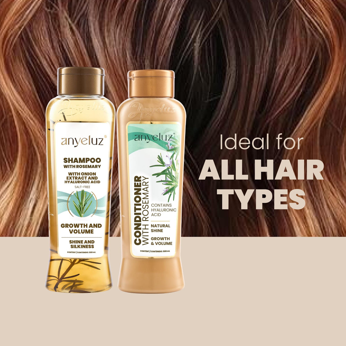 ANYELUZ shampoo lather in hand for effective, gentle cleansing