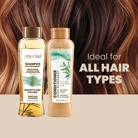 ANYELUZ shampoo lather in hand for effective, gentle cleansing