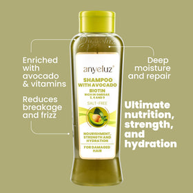 ANYELUZ bottle next to hand showing product size and travel-friendly benefit