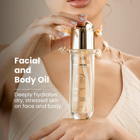 ANYELUZ oil texture close-up drop highlighting lightweight absorption for hydrated skin
