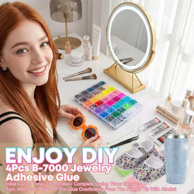 Anytin decorated tumbler in lifestyle scene showing finished sparkle effect