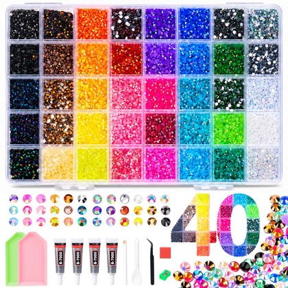 Anytin front packaging showing complete bedazzling kit and included tools
