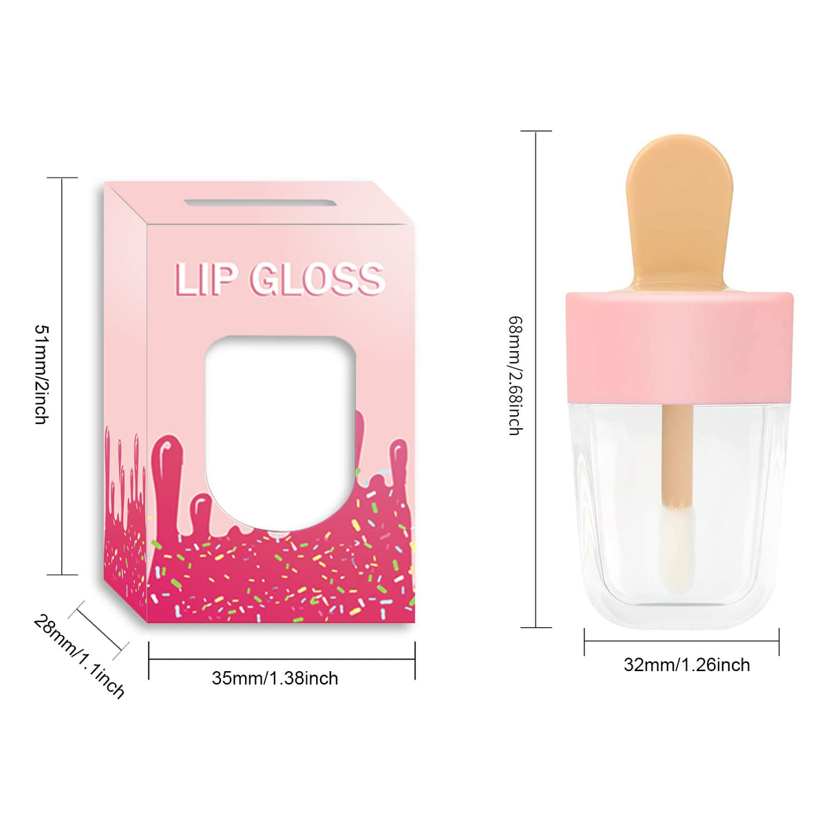 ANZKA clear tube close-up revealing product color and remaining amount