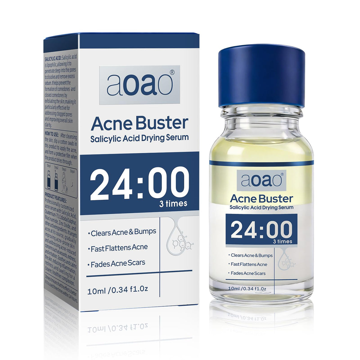 AOAO front packaging showing bottle and label, clear product identification and confidence