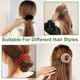 Aokid clip securing a tidy ponytail for fast styling convenience