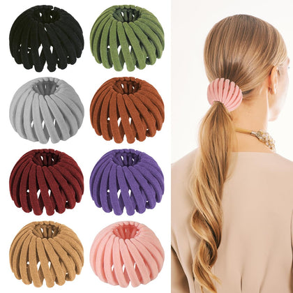 Aokid front packaging showing eight birds nest hair clips and product benefit