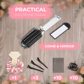 AOLRNALI close-up of mini sewing kit and multipurpose tools for instant wardrobe repairs