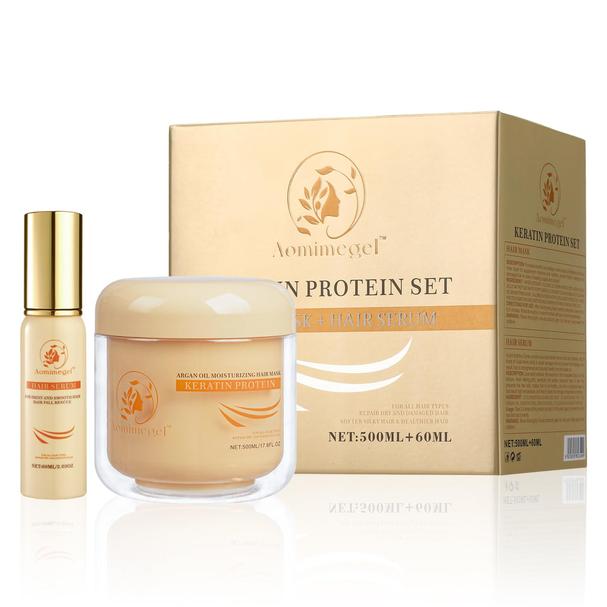 Aomimegel jar front packaging showing product and benefits