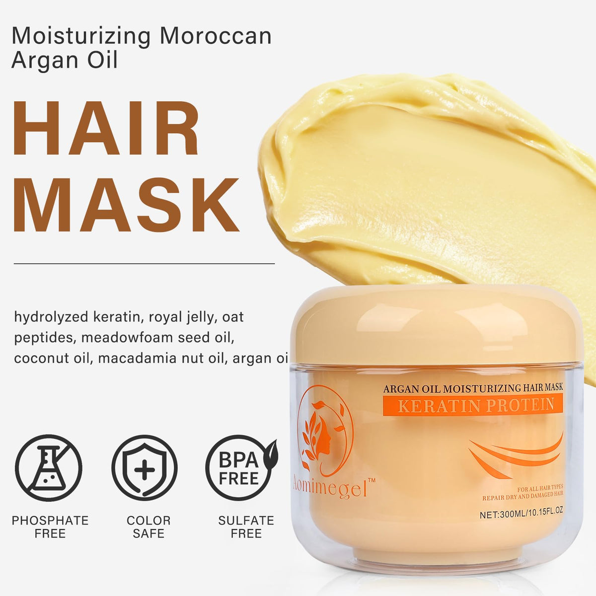 Aomimegel mask creamy texture close-up highlighting rich hydration and smoothness