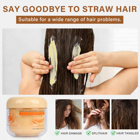 Aomimegel oil applied to hair ends showing frizz control and glossy finish
