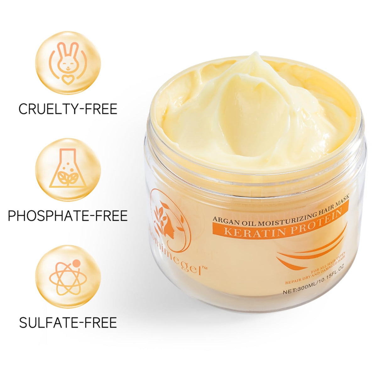 Aomimegel close-up of creamy texture for fast absorption and softness