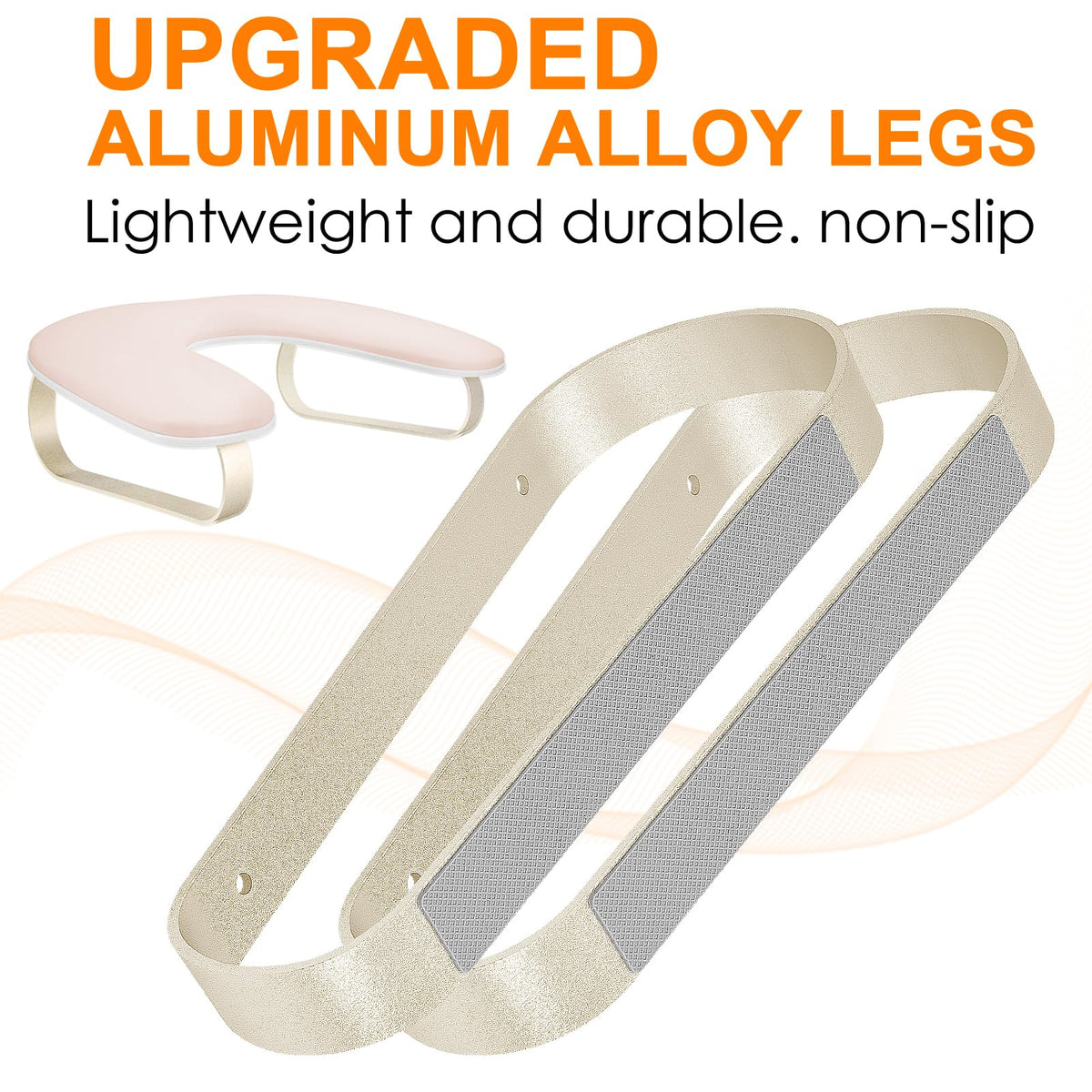 AONOLOVO non-slip pad bottom view demonstrating stable, skid-resistant grip