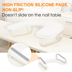 AONOLOVO high-friction non-slip base pads ensuring stability on smooth salon tables