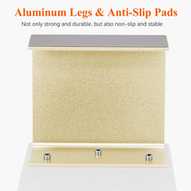 AONOLOVO side view highlighting trapezoidal aluminum legs for stable support