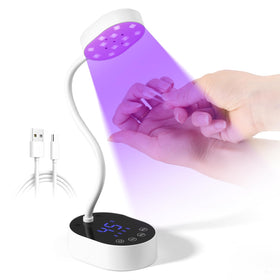 AORAEM front view of white UV lamp showing compact form and quick curing benefit