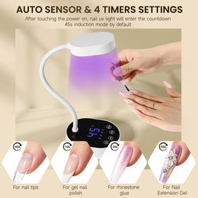 AORAEM lamp in use curing gel nails for fast salon-quality results benefit