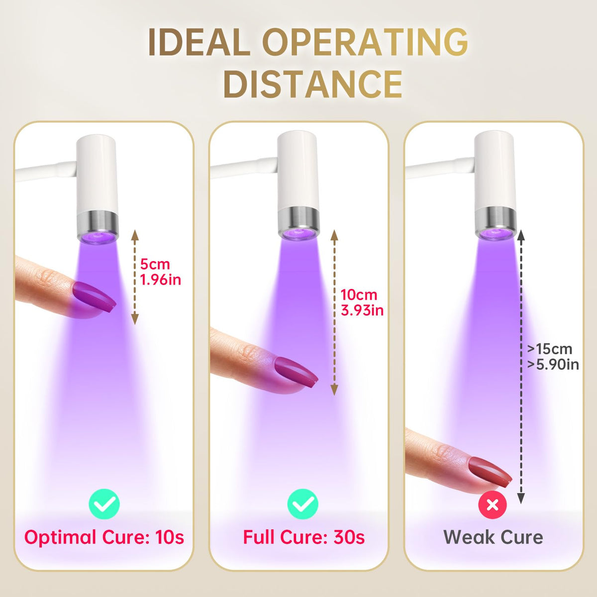 AORAEM lamp in use curing gel nails for quick salon-quality finish