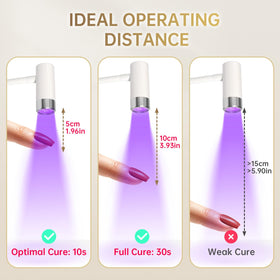 AORAEM lamp in use curing gel nails for quick salon-quality finish