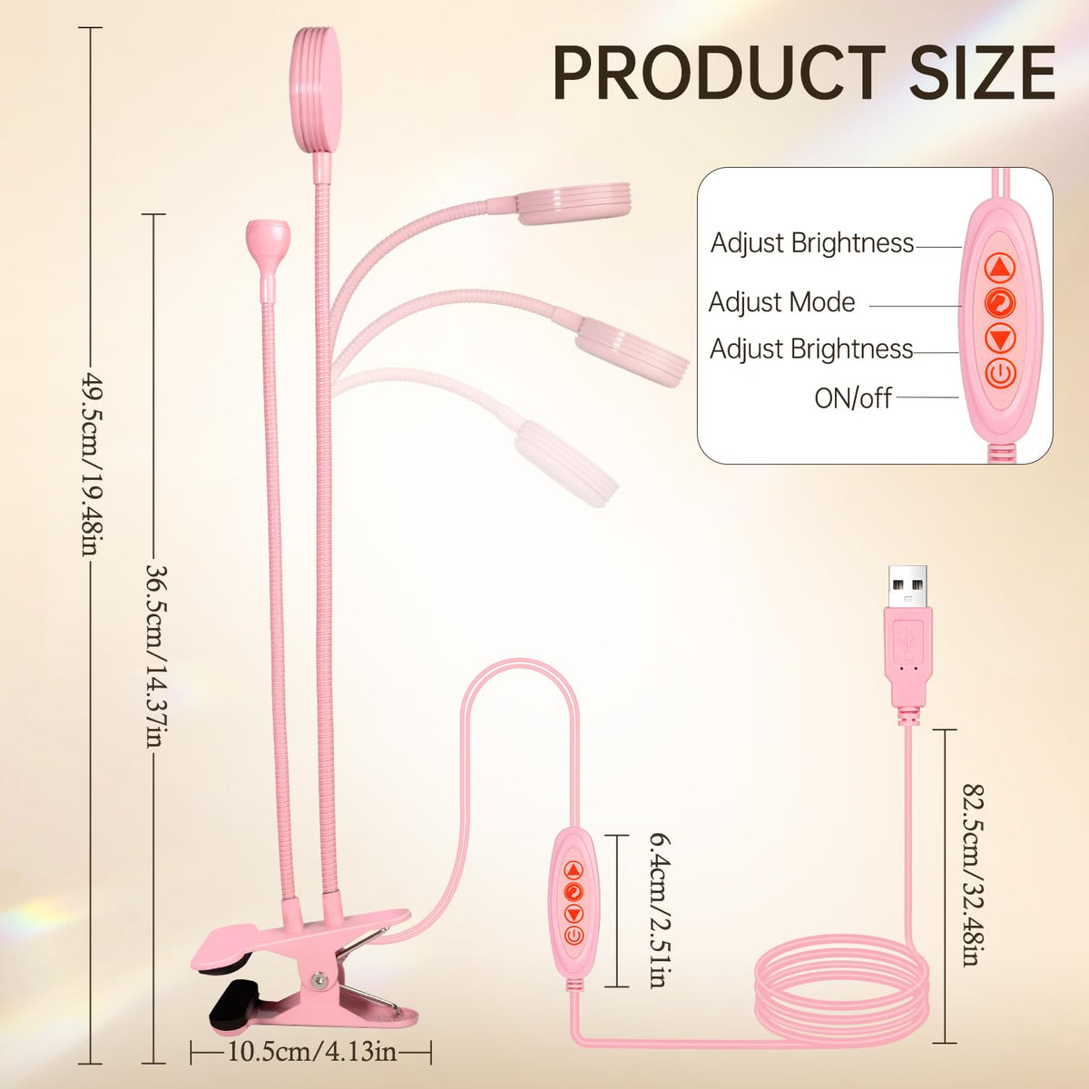 AORAEM white head providing bright task light for precise nail work