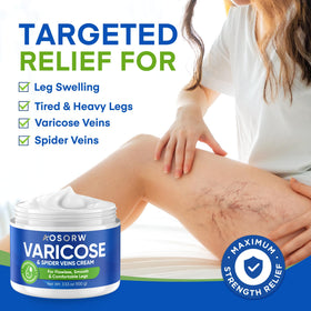 AOSORW cream being massaged into calf demonstrating easy application