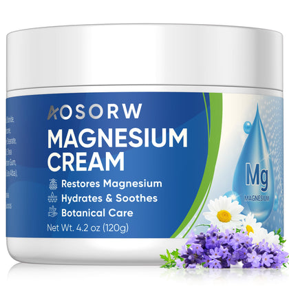 AOSORW front packaging showing magnesium cream and benefits