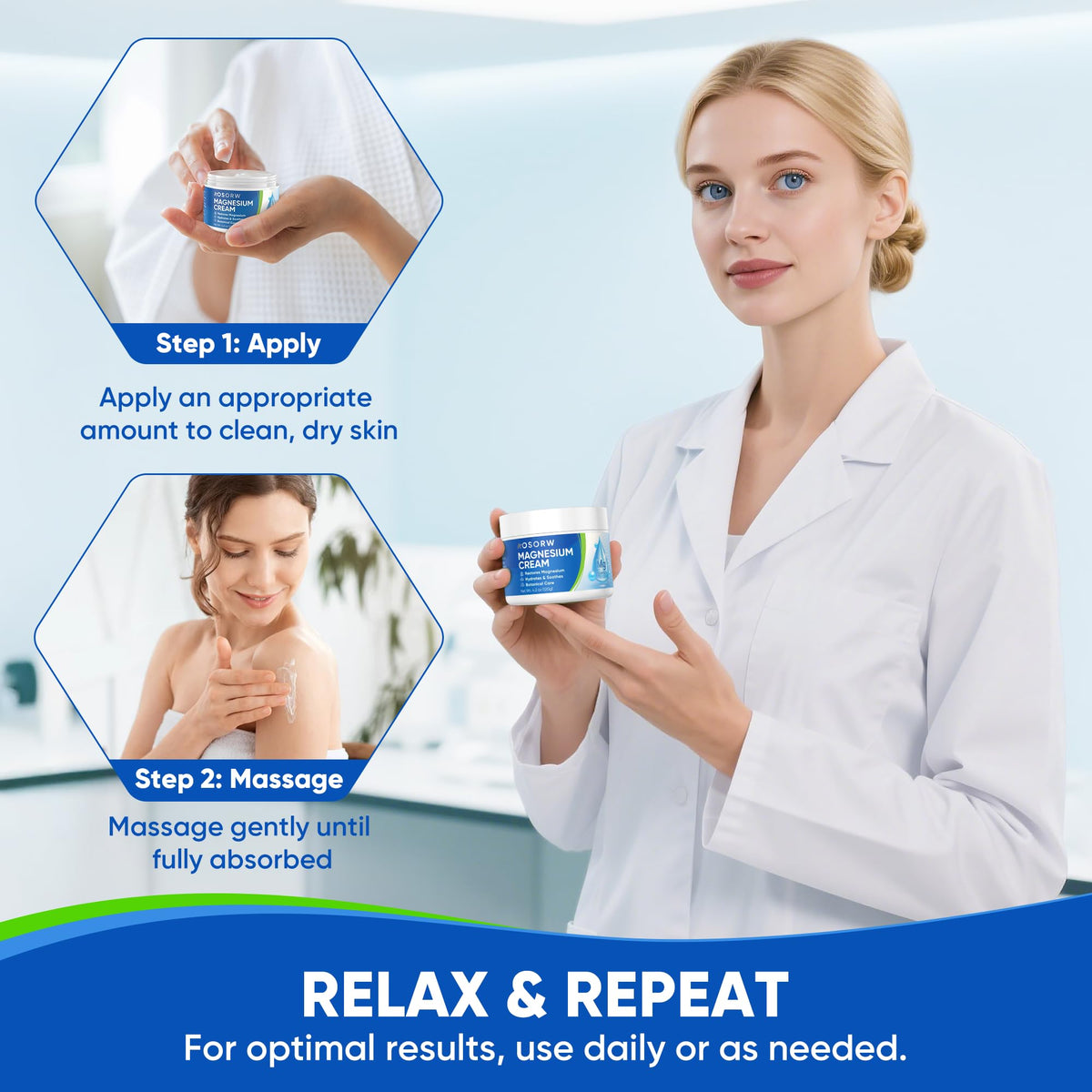 AOSORW bedside lifestyle scene portraying calming night routine