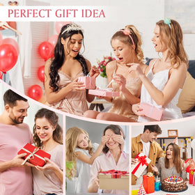 Aottom gift box styling arranged as a present to show gifting appeal