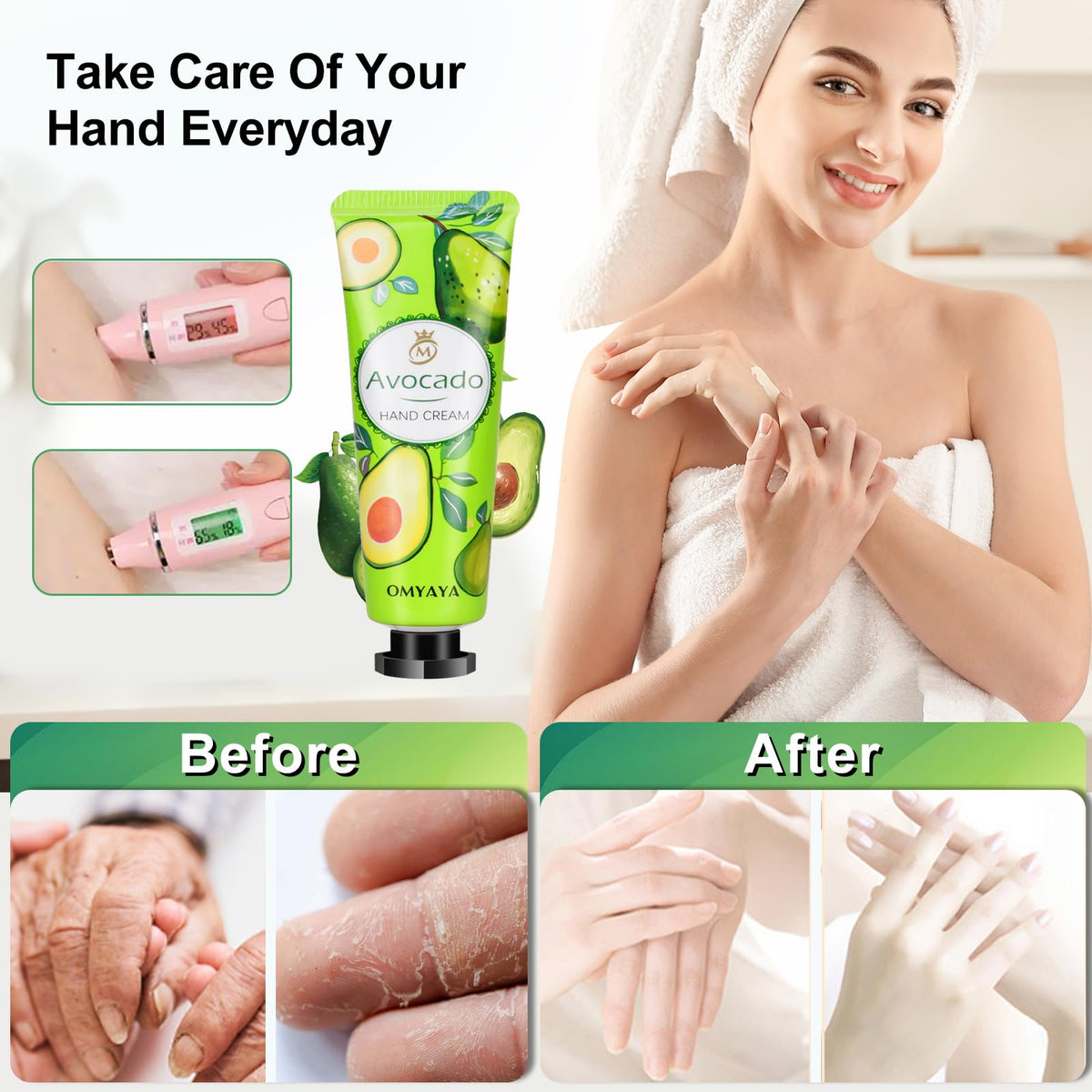 Aottom cream on palm showing silky finish and non-greasy feel benefit