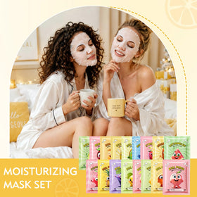 Model wearing Aottom sheet mask while resting, shows comfortable fit and relaxation benefit
