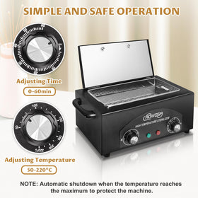 AOWOSA temperature and timer controls close-up for precise settings and ease of use