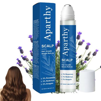 Aparthy roll-on front view showing compact bottle and precision applicator for targeted results