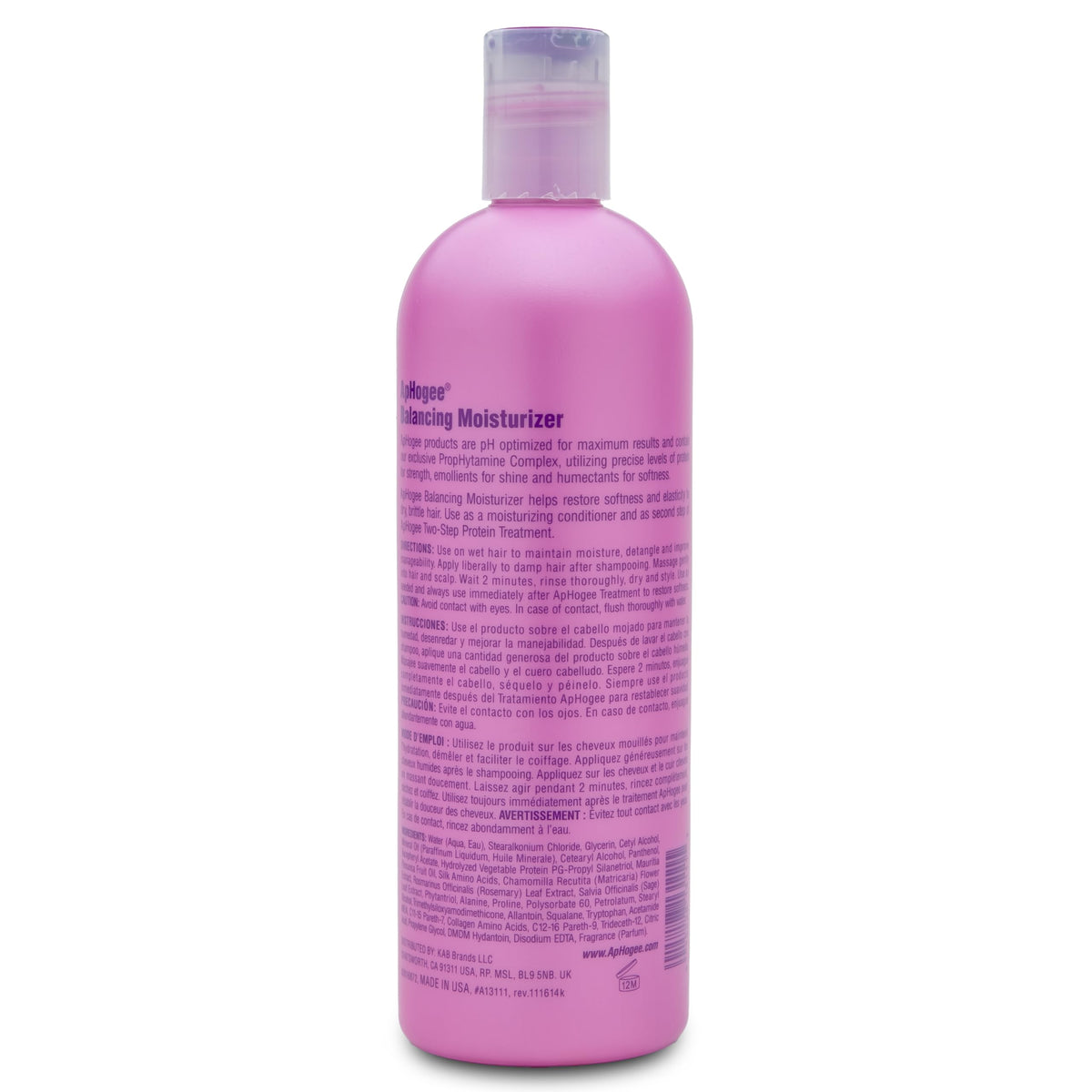 Aphogee after-treatment hair showing smooth shine, highlights improved manageability and softness