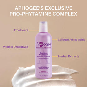 Aphogee applying protein treatment into damp hair demonstrating targeted repair