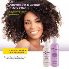 Aphogee protein treatment texture in open jar highlighting concentrated formula